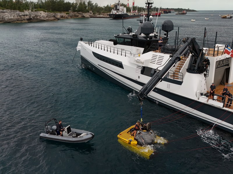 Aerial — Submersible Launch, Bermuda